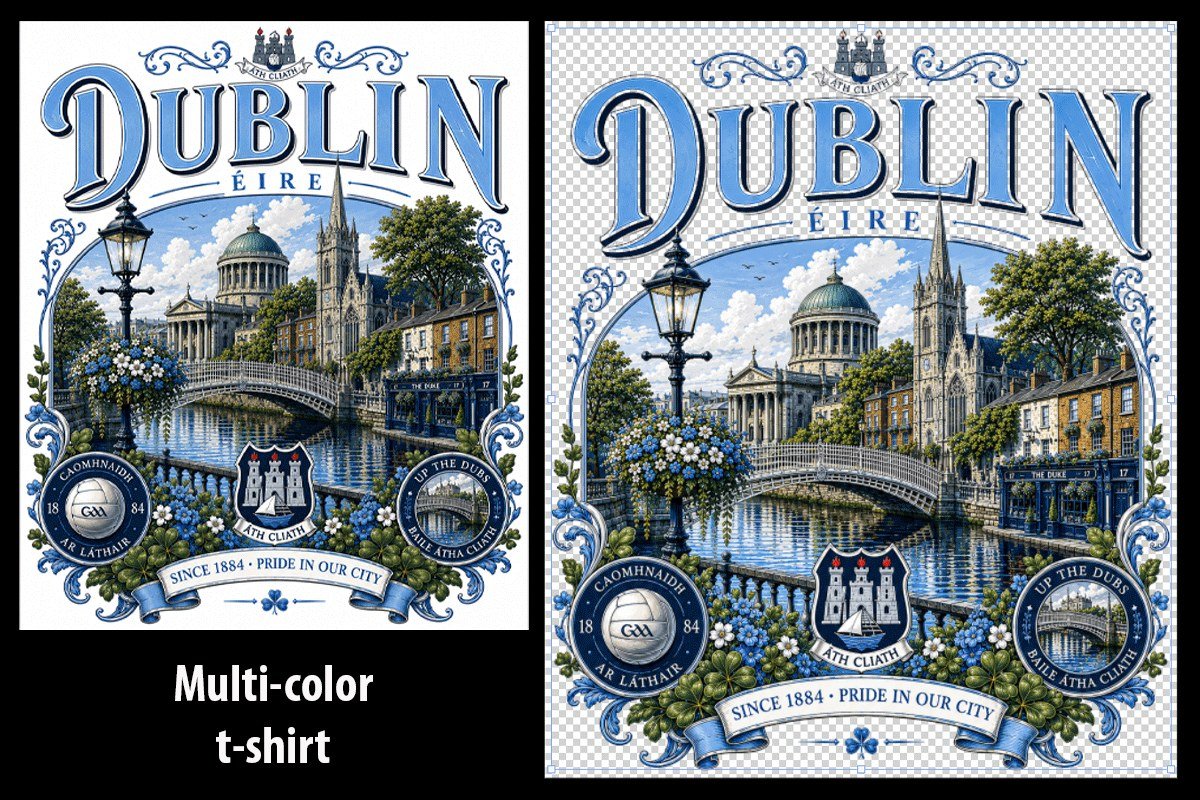 DTF / DTG Print-Ready Design portfolio sample 1 – Atexsell